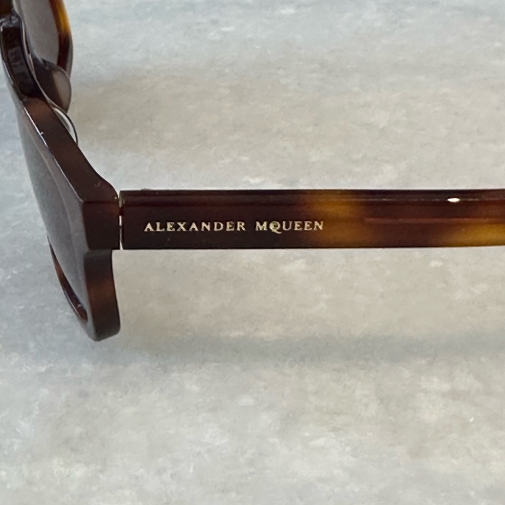 Alexander Mcqueen Brown Tortoise Shell Sunglasses - image 5
